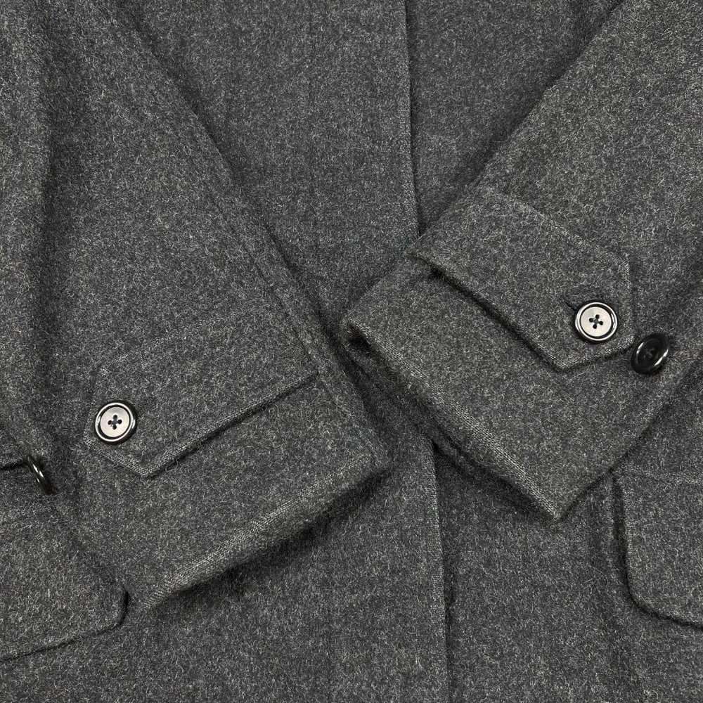 Vintage Lauren Ralph Lauren Wool Coat Womens 6 Grey Jacket LRL Made In USA - Picture 6 of 9